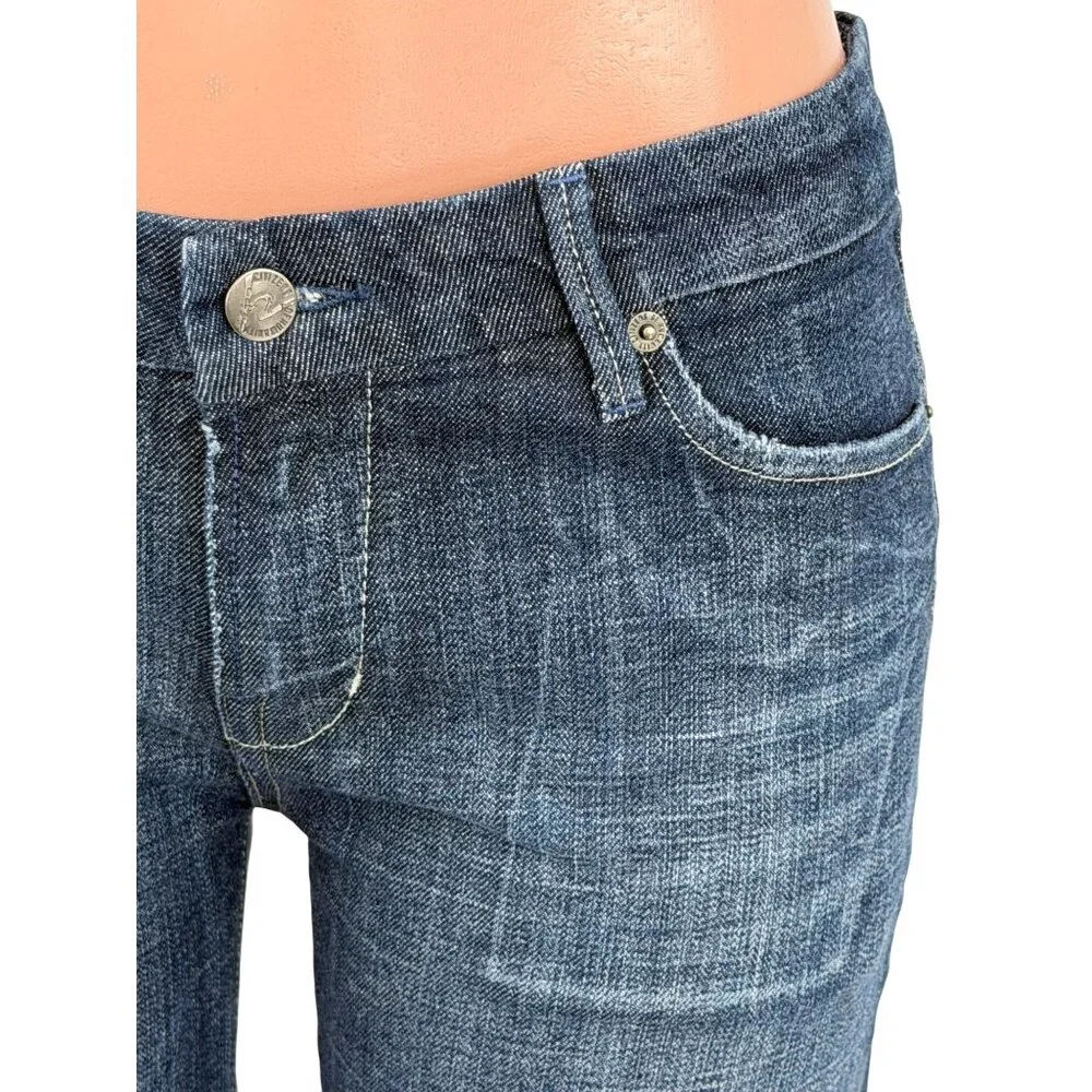 Vintage Citizens Of Humanity Low Rise Flare Jeans 30 | Y2K McBling Boho Grunge - Picture 4 of 16